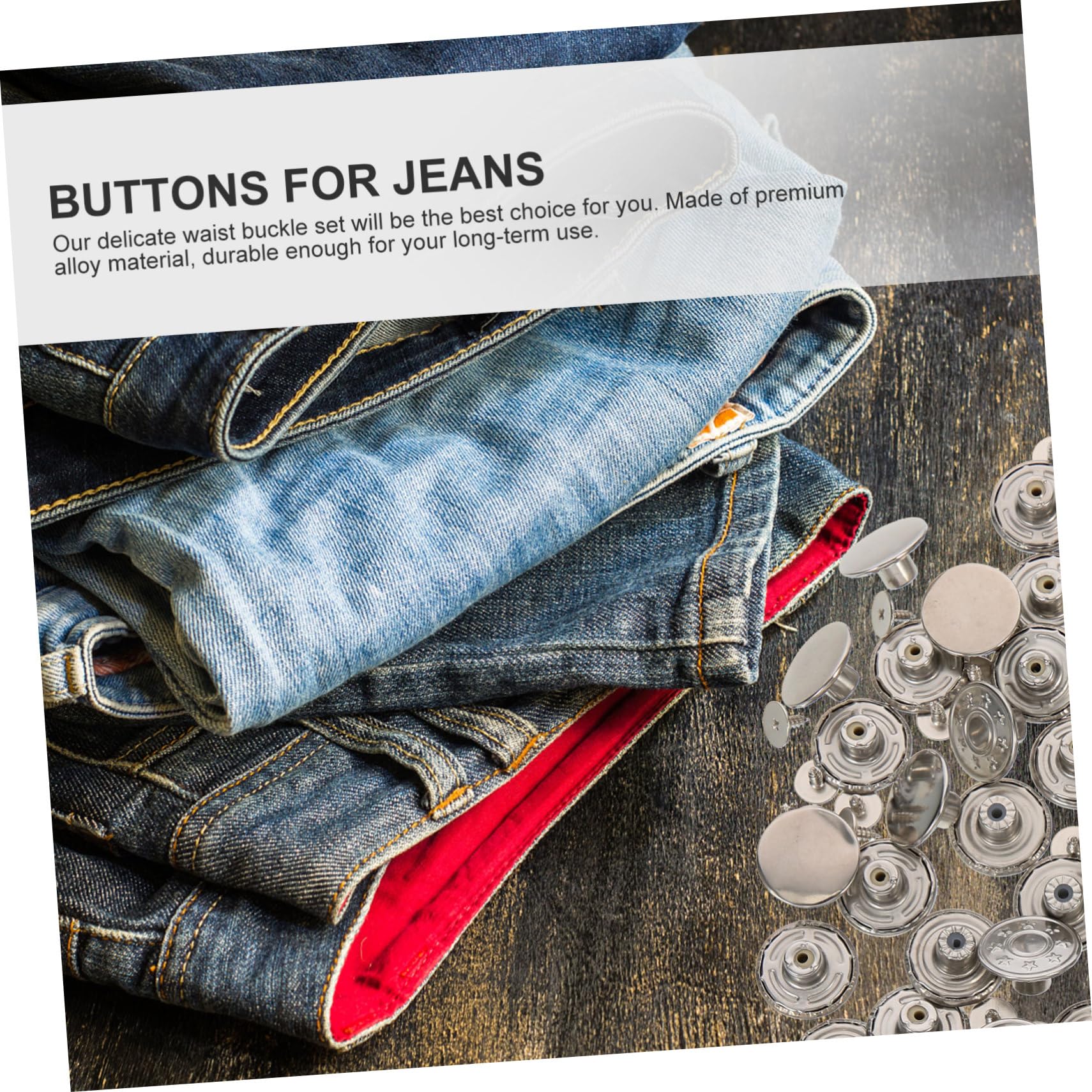Operitacx 240pezzi Regolabili Per Chiusure Staccabili Per Jeans e Abbigliamento Accessori Per Riparazioni Cucitura Pratici e Decorativi