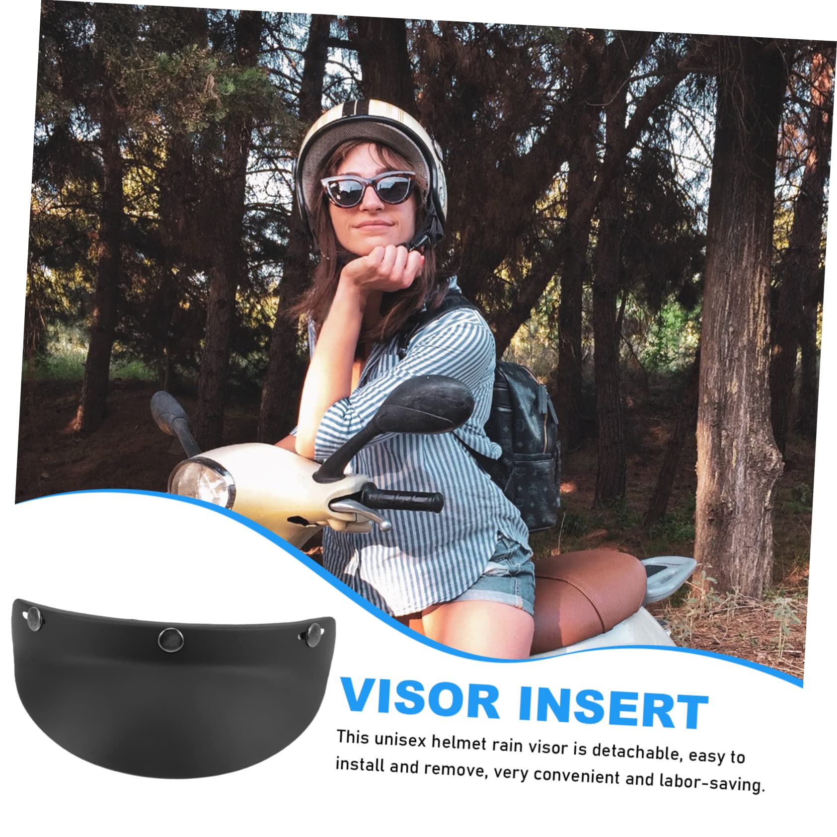bike helmet rain brim Ciieeo Vintage Visor Outdoor Cycling Helmet Protector Durable Sun Protection Accessory for Men Women High Grade Wear Resistant Material All Match Color Design : Automotive Color:S Gray left clasp Available in 3 lengths Product Comparison for St. Perch Baits