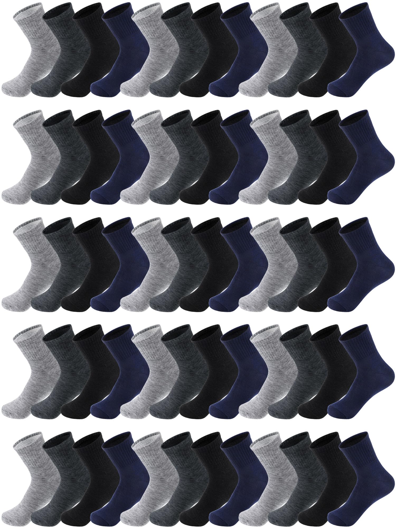 Tarpop 100 Pairs Mens Ankle Socks