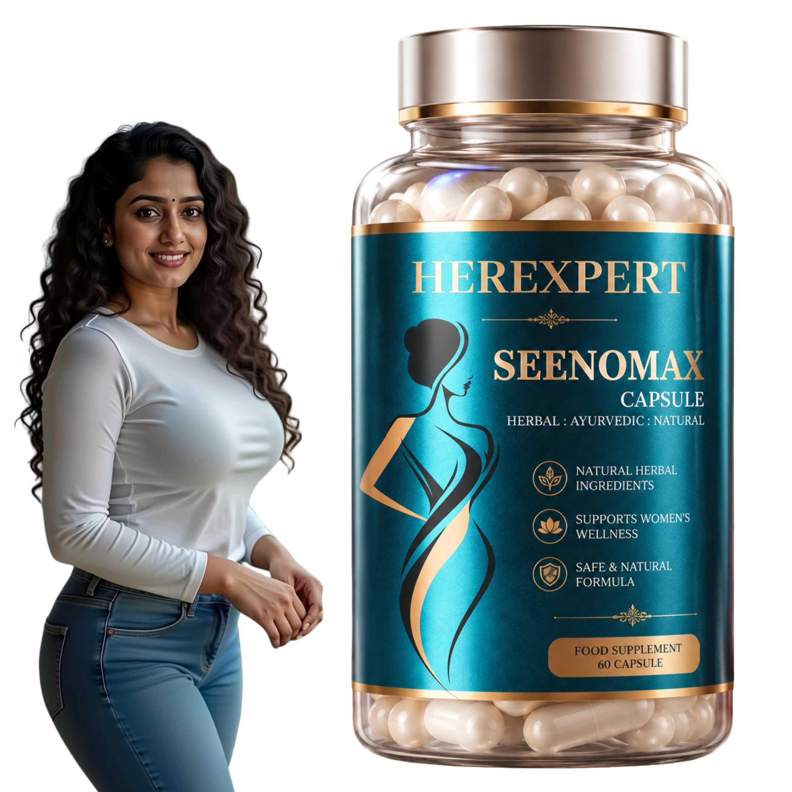 Natural Ayurvedic HEREXPERT SEENOMAX Br.ea.st Growwth Supple.ment | 60 Capsules | For Women's Health & Personal Caree-picture-10
