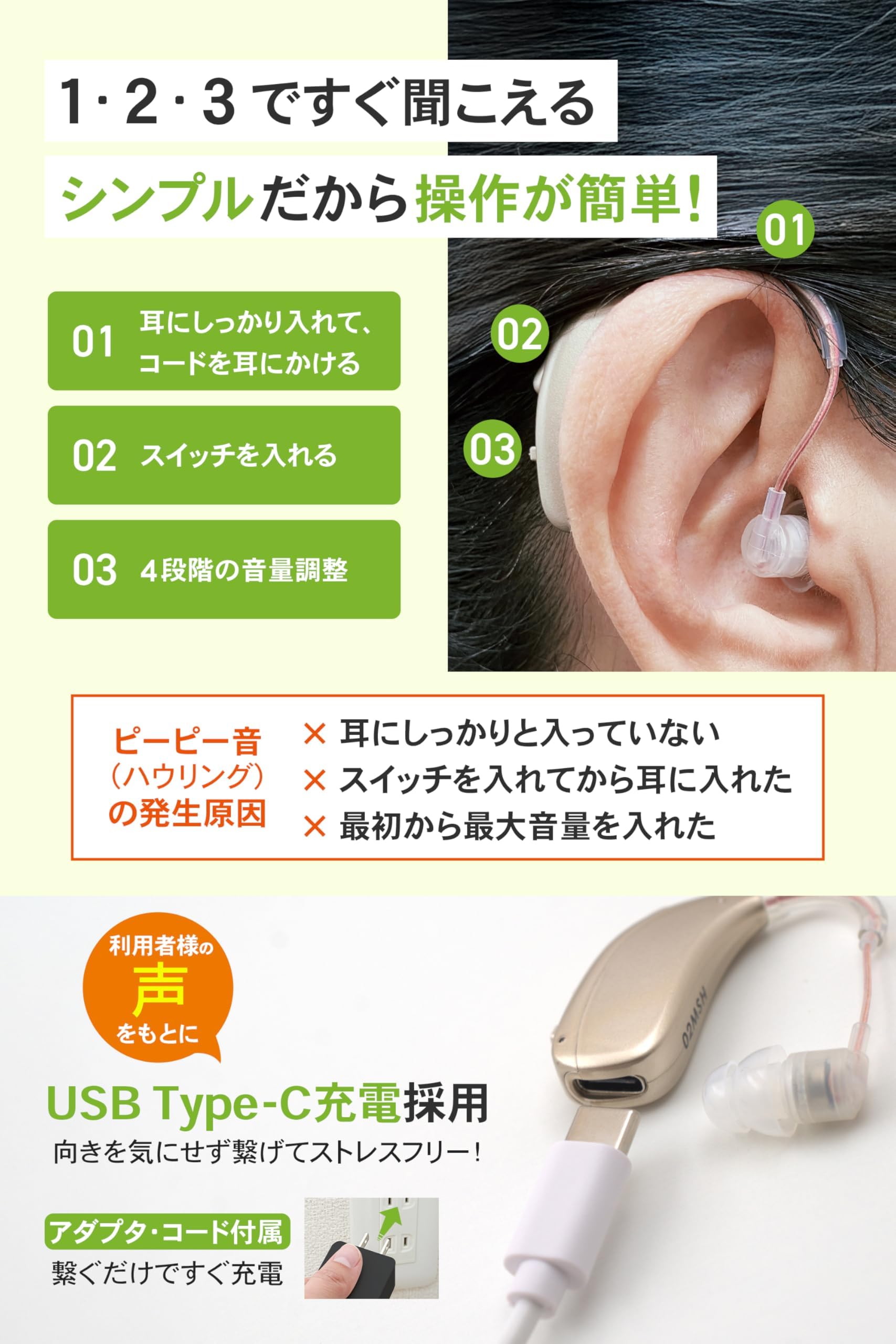 Amazon.co.jp: 【2026進化版】日本メーカー みみサポ ヒアリングPRO
