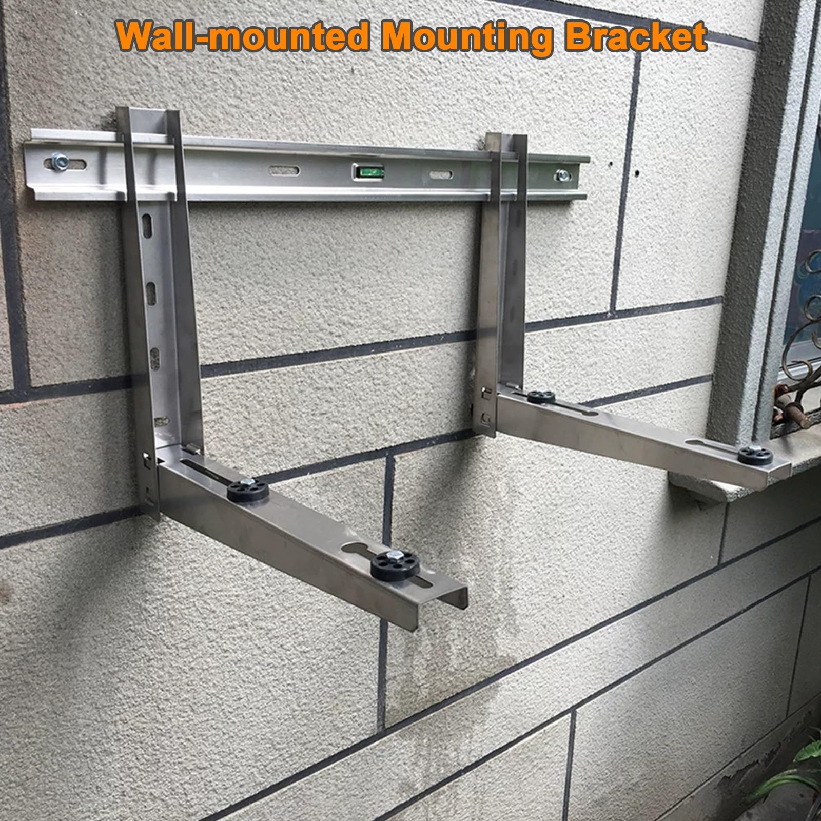 Soporte Aire Acondicionado Exterior de Pared para Mini Split de 9000-27000 BTU, Acero Inoxidable 304, Carga Máxima 120 Kg, Soporte Universal de Pared para Unidad Exterior