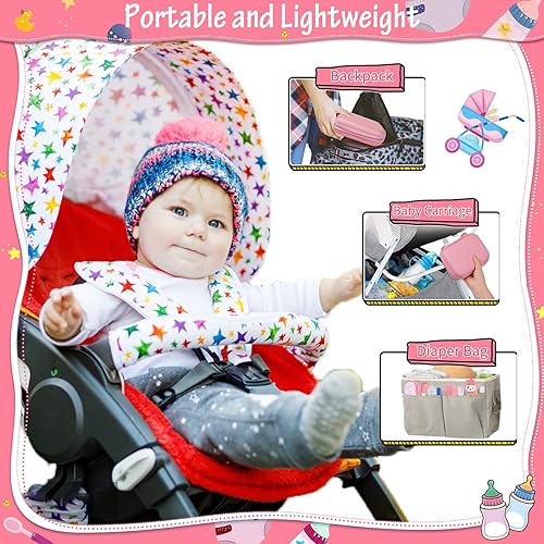 Miniatura 8 de Modacraft - Juego de 23 piezas de cuidado de la salud y aseo del bebé, juego de seguridad para bebés con cepillo para el pelo del bebé, cortaúñas,