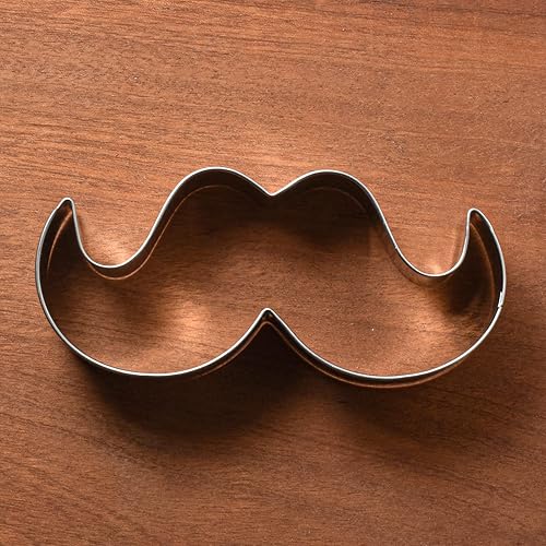 Miniatura 6 de LILIAO Cortador de galletas para bigote, 4.4 x 2.1 pulgadas, acero inoxidable