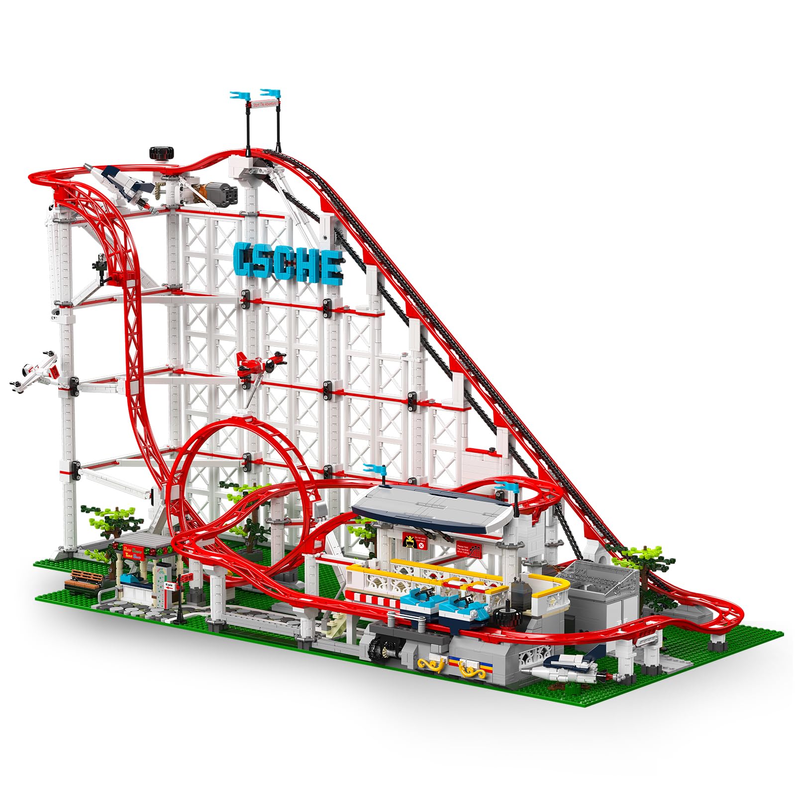 Mould King 11014 Technology Roller Coaster Set, 3646 Parts