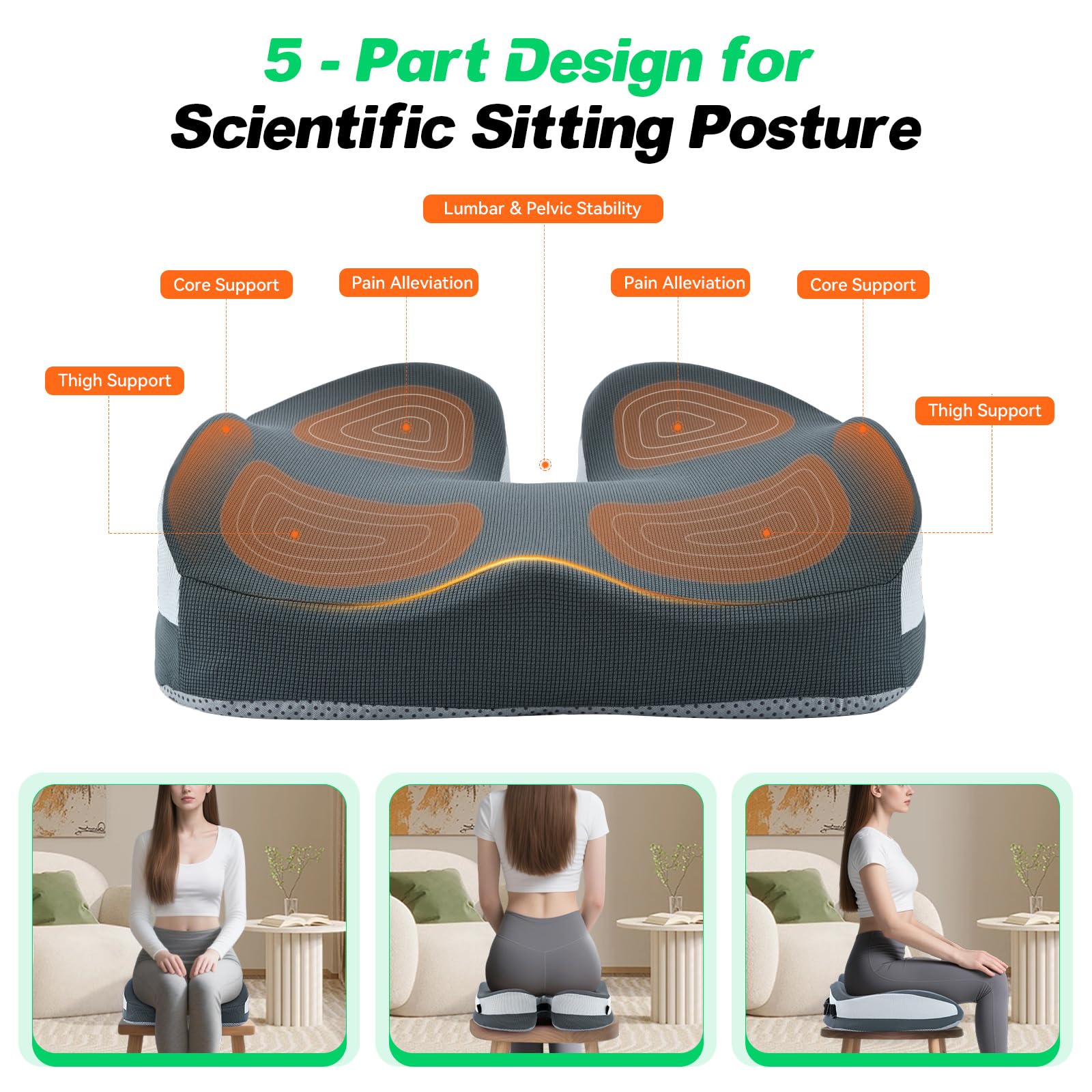 Ergonomische Vinsetto bureaustoel: comfortabel, ademend en verstelbaar