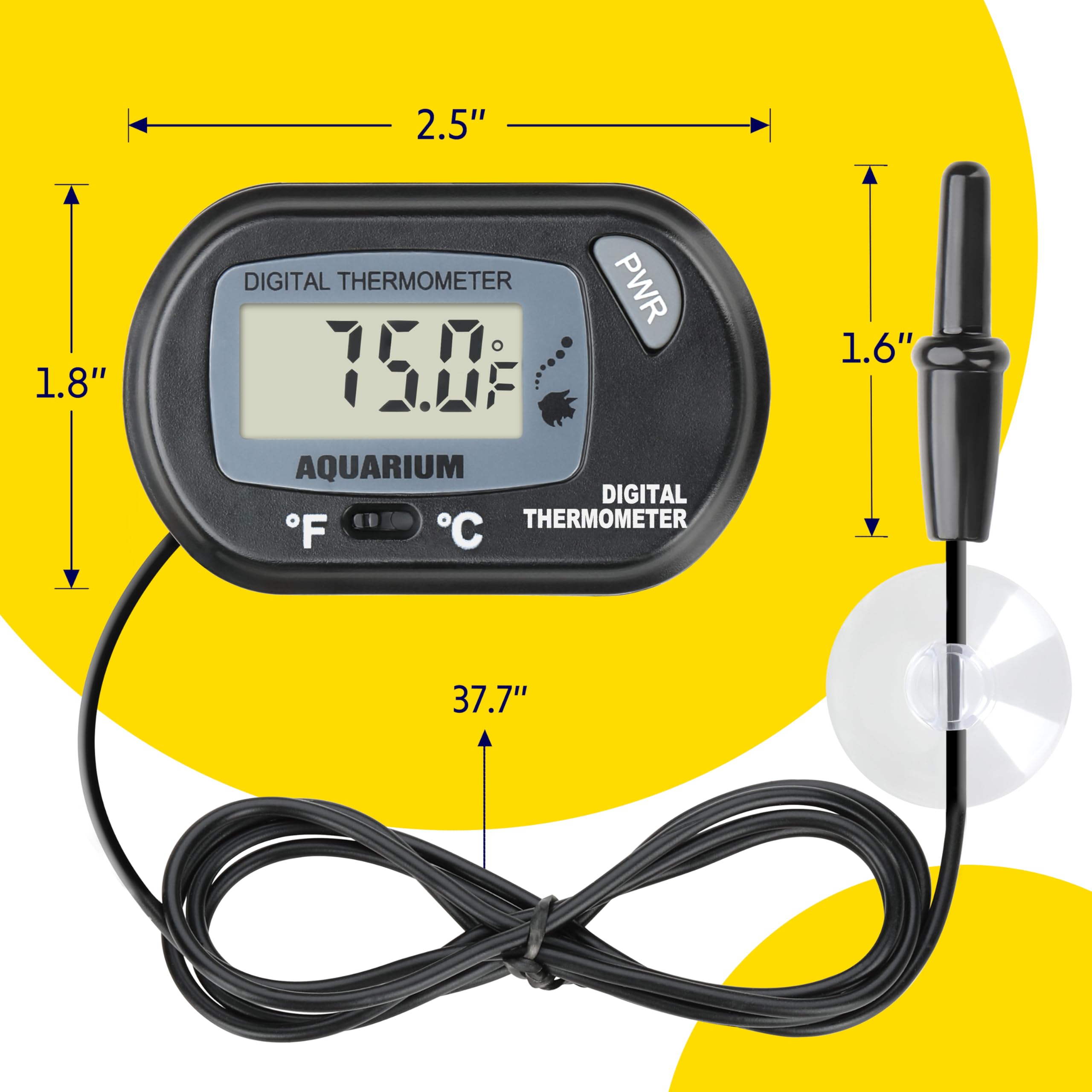 iPower Mata grzewcza dla gadów, 8 W, LCD, cyfrowy termometr do akwarium, podgrzewacz terrarium, podkładka termiczna do żółwi, jaszczurek, żab i innych małych zwierząt, różne
