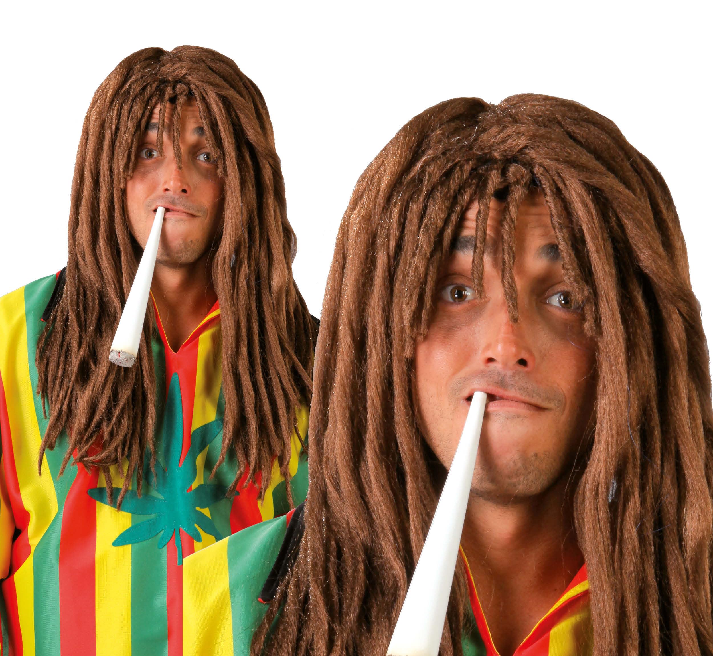 FIESTAS GUIRCA GUI4858 – Brown Rasta Wig (Box Container)