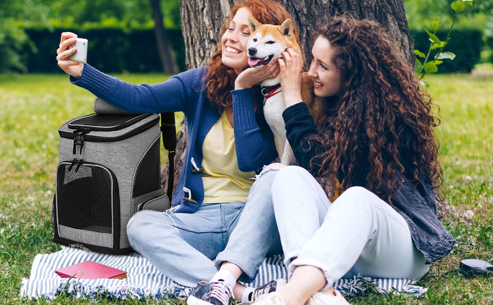Zaino per Cani Gatti, Grande Zaino Gatto Cane 10 kg, Traspirante Zaino Porta Cane Gatto con Finestra a Rete, Zaino Trasportino Cani Gatto con Guinzaglio Interno e Tappetino per Viaggi - Blu Zaino per Cani Gatti, Grande Zaino Gatto Cane 10 kg, Traspirante Zaino Porta Cane Gatto con Finestra a Rete, Zaino Trasportino Cani Gatto con Guinzaglio Interno e Tappetino per Viaggi - Blu