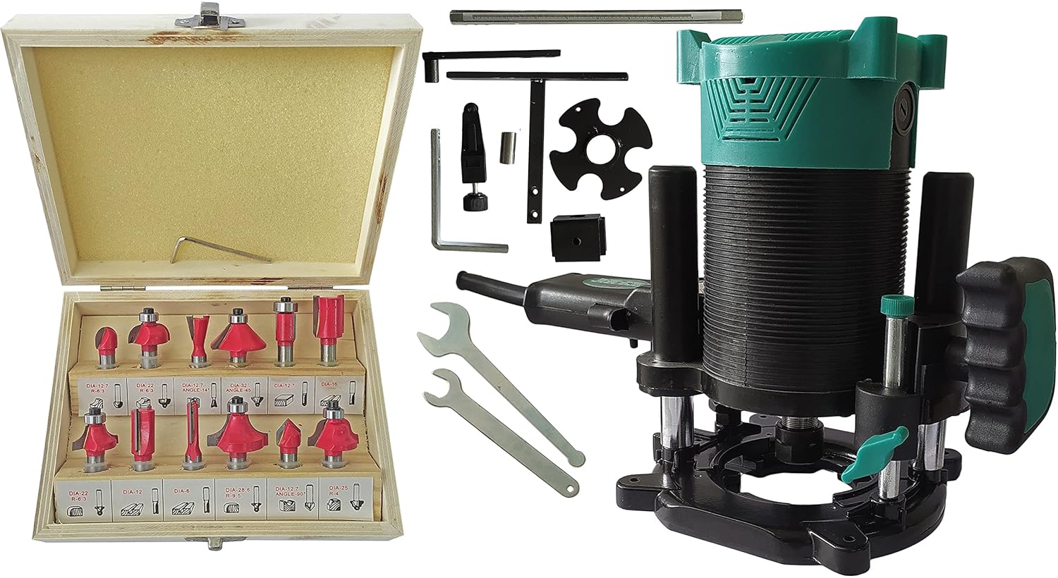 Inditrust Heavy Duty 1500W 12RE Electric 12MM Router machine with 8mm ...