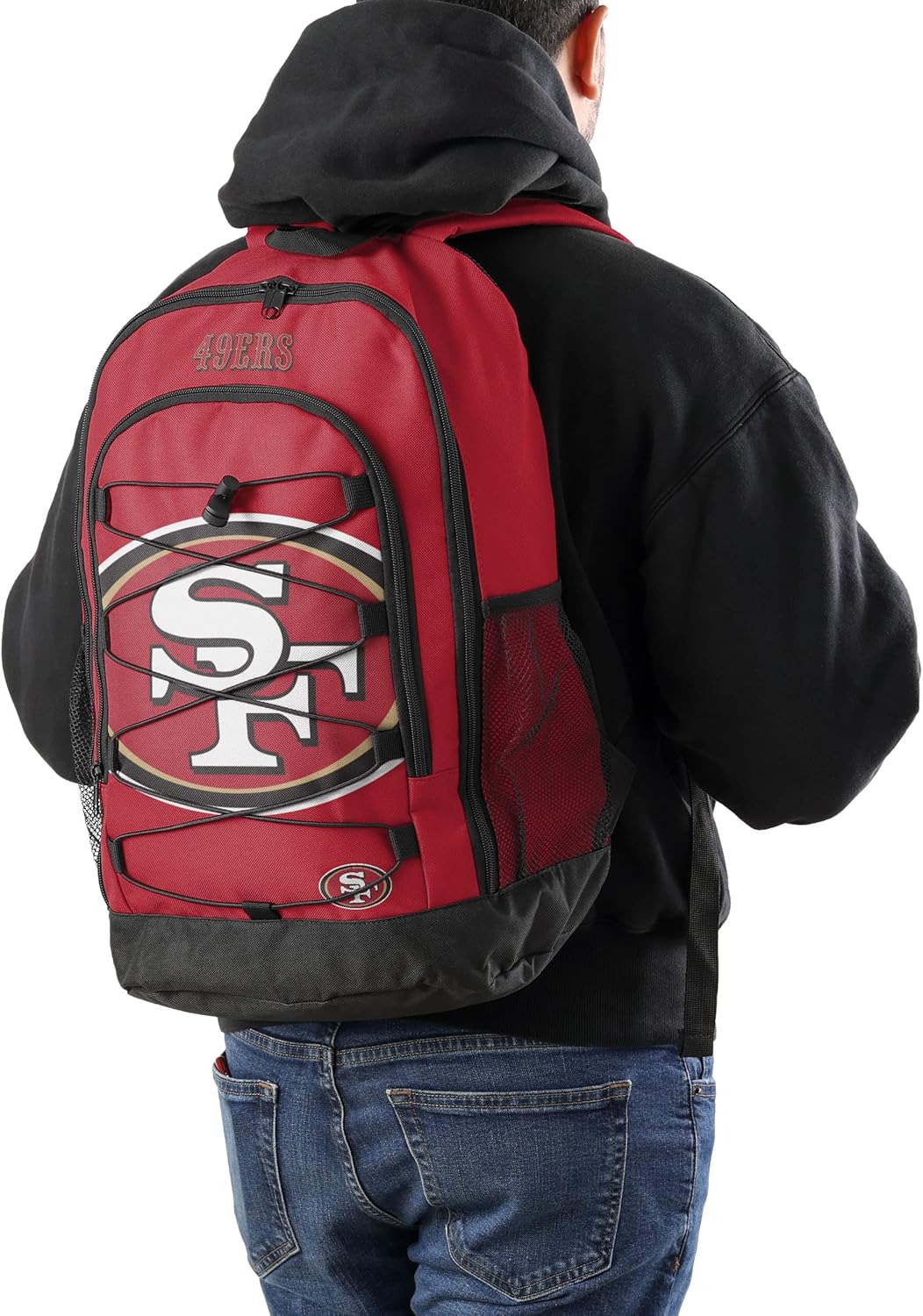 San Francisco 49ers NFL Big Logo Bungee Backpack