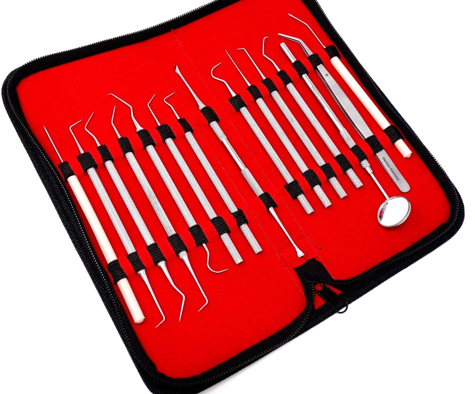 Set of 15 Stainless Steel Single and Double Ended High Precision Micro Scribber Set Combo, 5.5 inch to 6 inch Overall Length