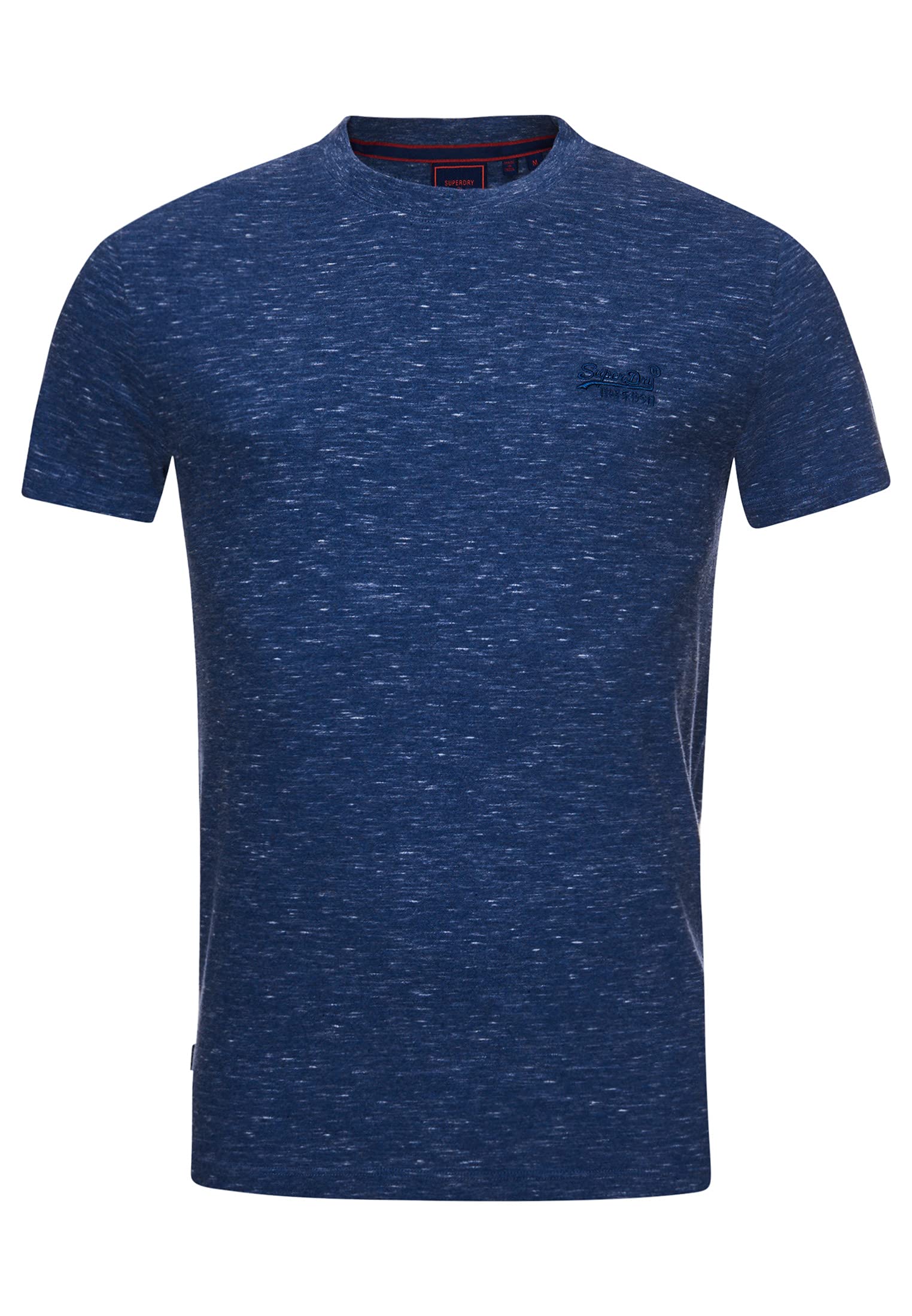 Superdry Men's Tidal Blue Spacedye Vintage Logo Emb Tee T-Shirt, Blue, S