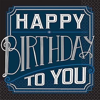 Happy Birthday Man Luncheon Napkin - 6 1/2