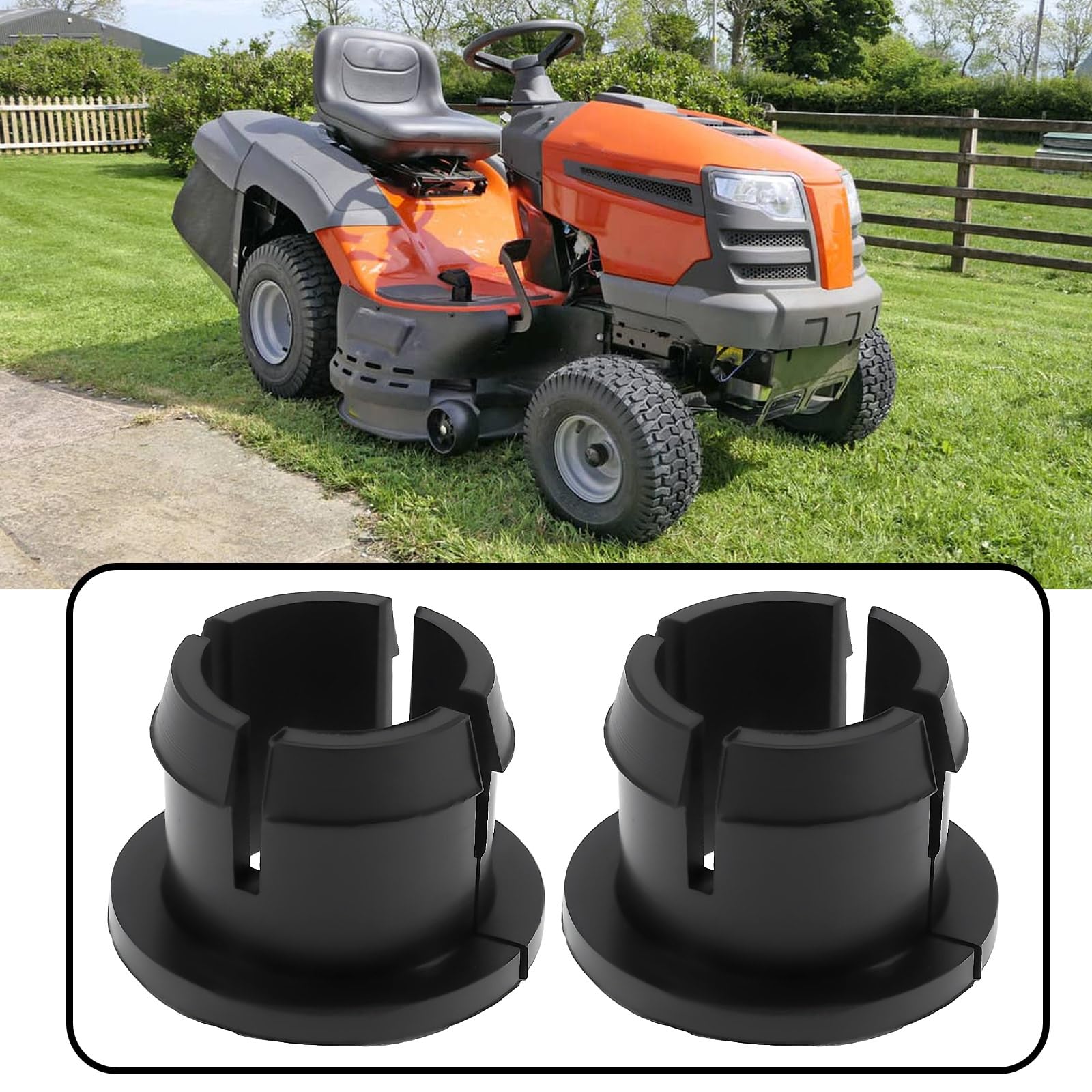 Lot de 4 bagues de liaison compatibles avec Craftsman compatibles avec tracteurs de pelouse Husqvarna 126847X, 532120754, 532126847