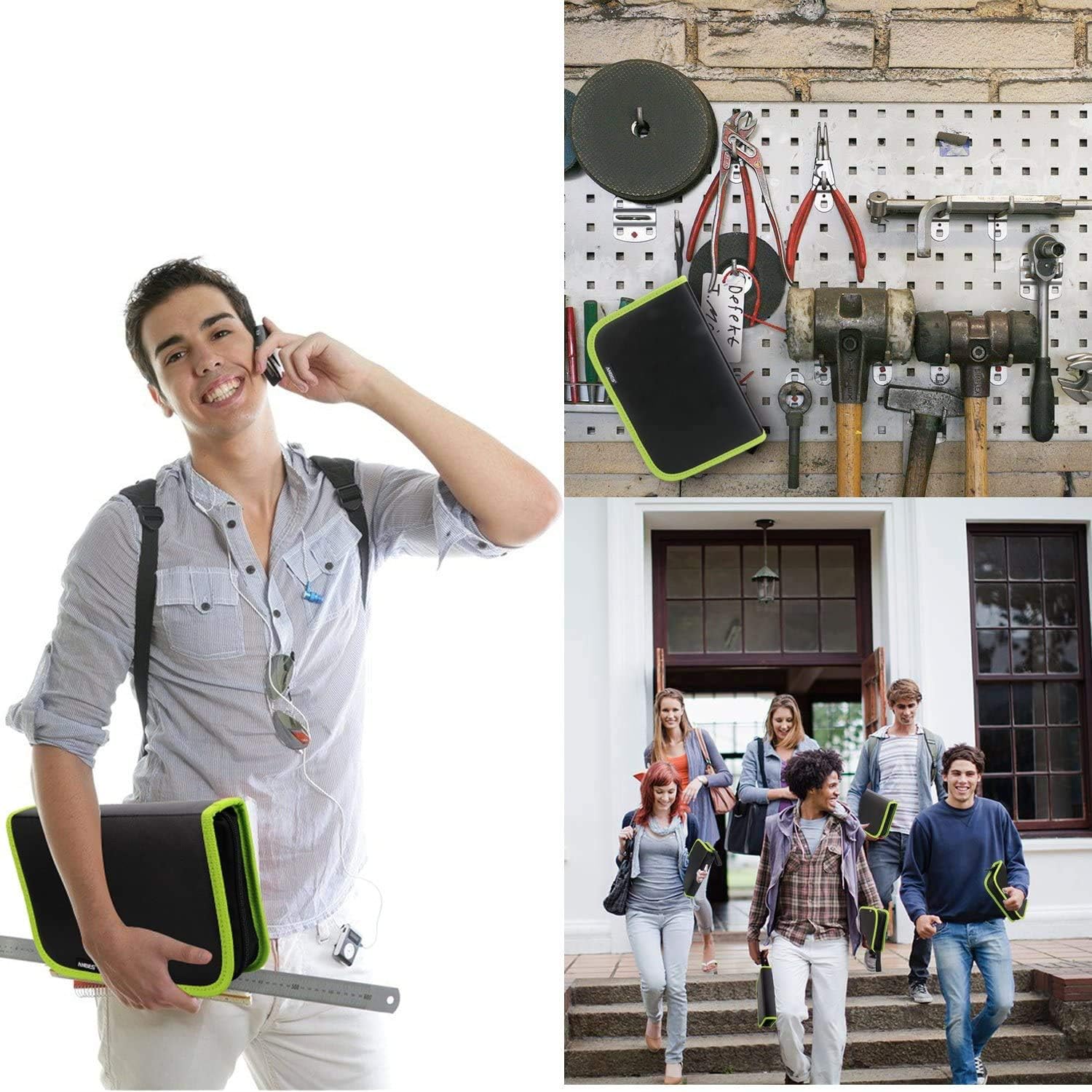 SUYAYA Soldering Iron Kit 60W Adjustable Temperature Welding Tool, Digital Multimeter, 2pcs Soldering Iron Tips, Desoldering Pump, Wire Stripper Cutter, Tweezers, Iron Stand, 2pcs Electronic Wire