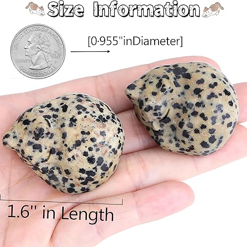 Miniatura 8 de QINJIEJIE Figura de gato de cuarzo transparente, estatua de piedra tallada, regalo de cristal curativo blanco, piedra preciosa natural de bolsillo,