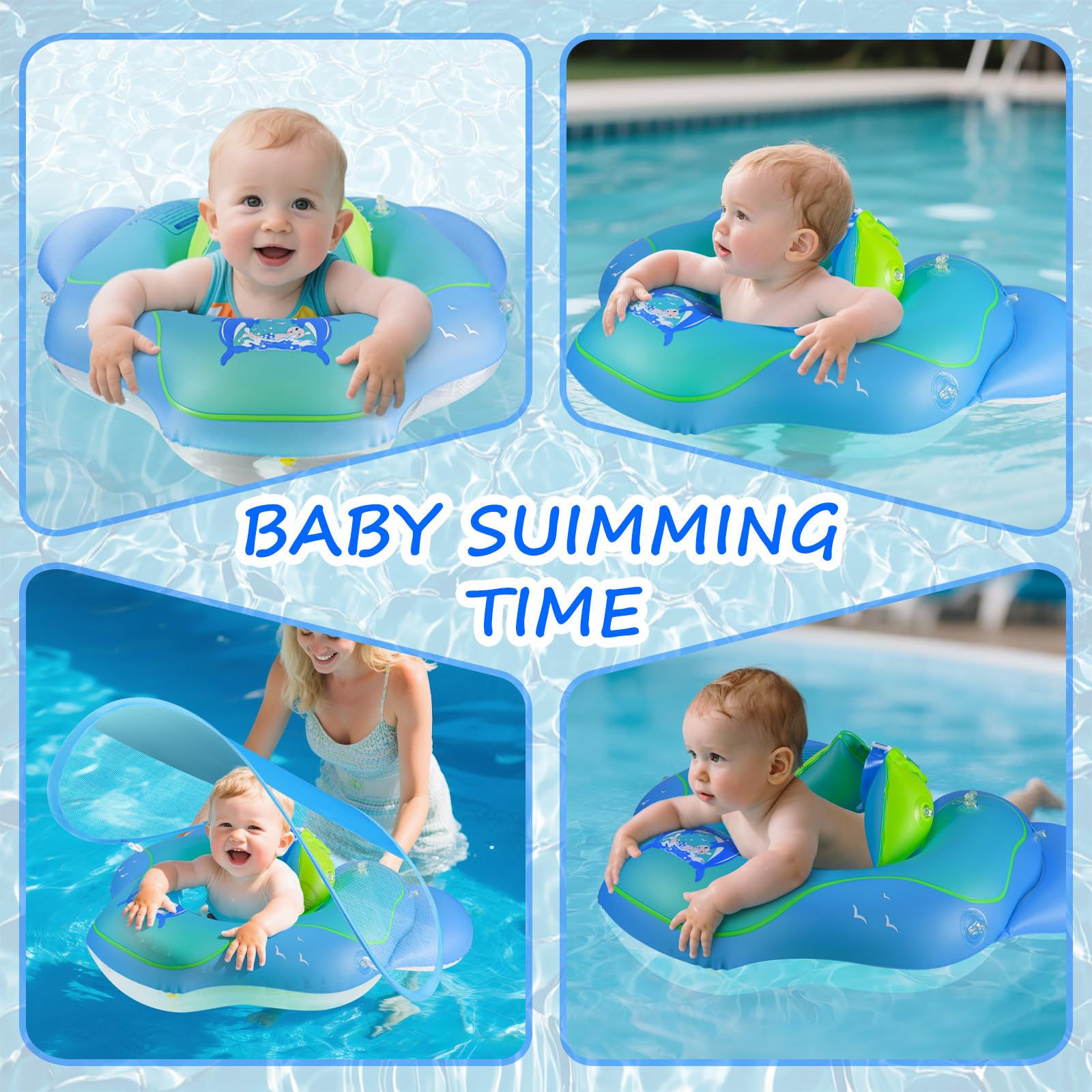 Roxy Kids – Zwemring Baby – Zwemkraag – Nekring opblaasbaar – Drijfring