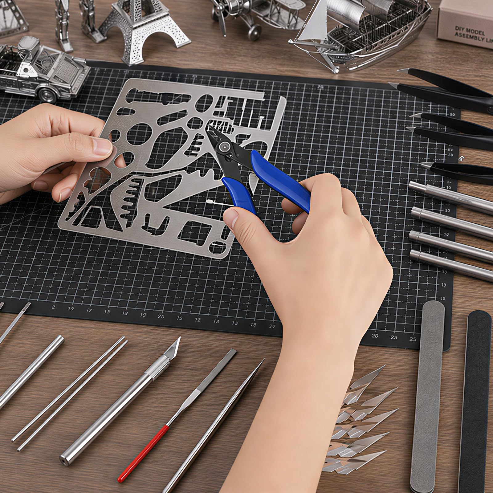 Metal DIY Model Tool Set - Build Metal Earth Puzzles -6 Metal DIY Model Tool Set - Build Metal Earth Puzzles -6