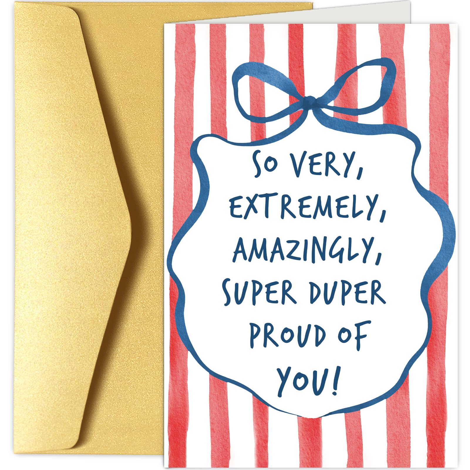 So Proud of You Card Gift, Perfect for Graduation, Congratulations, You Did It, Well Done, Promotion, New Job, Passing Exam, Passing Driving Test