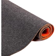Nisorpa Carpet Runner, 4 x 10FT Indoor Outdoor Floor Mat with Non-Slip TPE Rubber Backing Commercial Carpet Runner Hallways Area Rugs for Kitchen Balconies Living Room Dining Room Decks Patio Gray