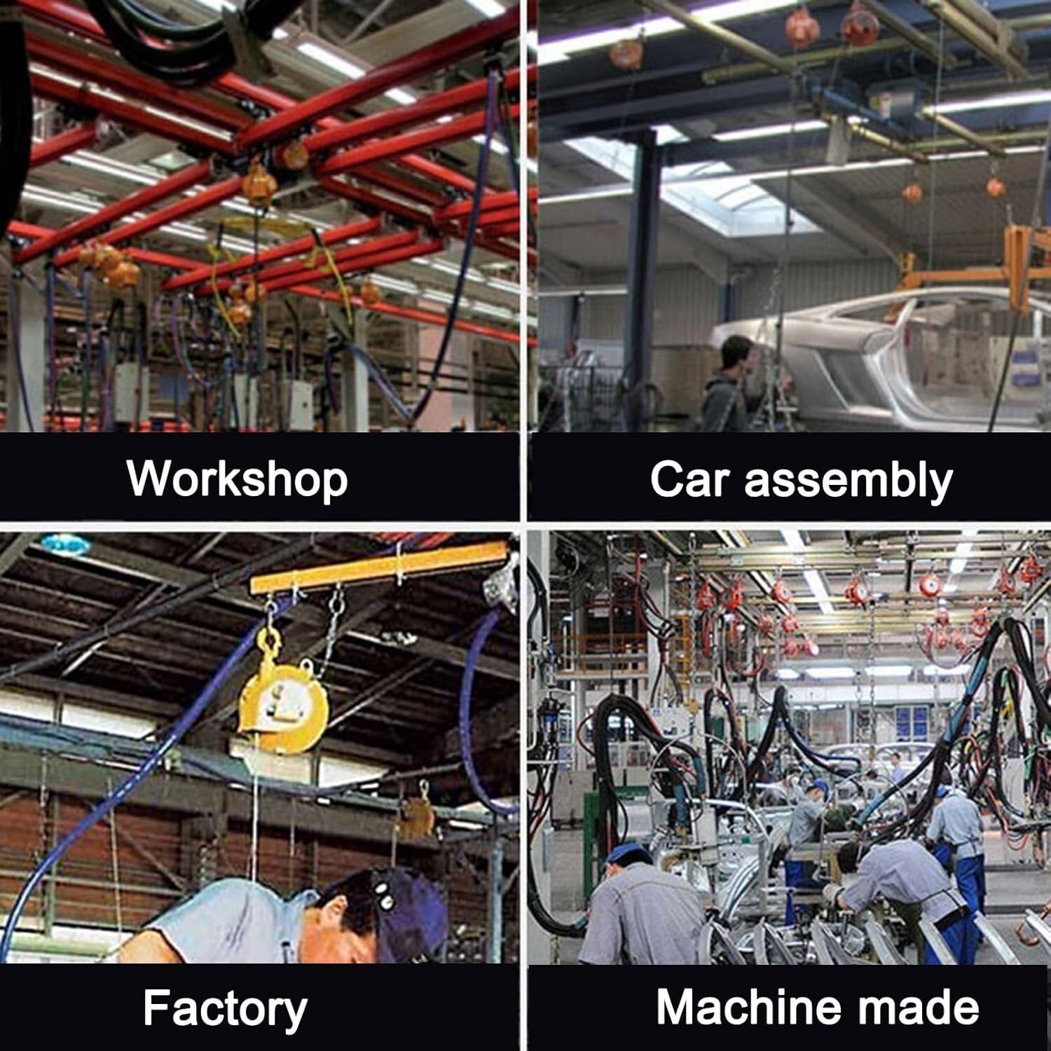 Equilibrador Equilibrador con Gancho y suspensión de Cable de Acero Equilibrador de Resorte, Ayuda Multifuncional (Tamaño: 5-9 kg)