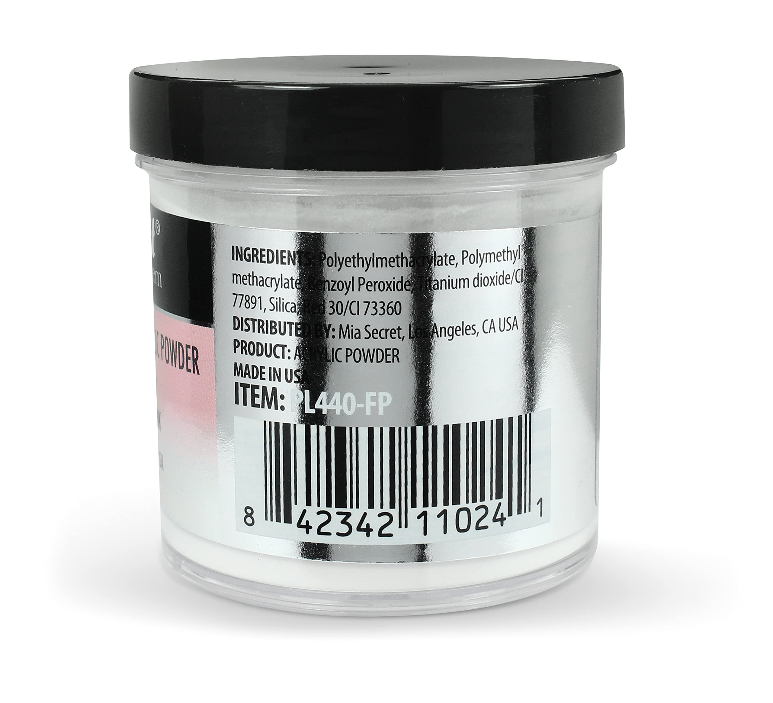 Mia Secret Frosted Pink Acrylic Powder PL0-FP, 4 Ounce
