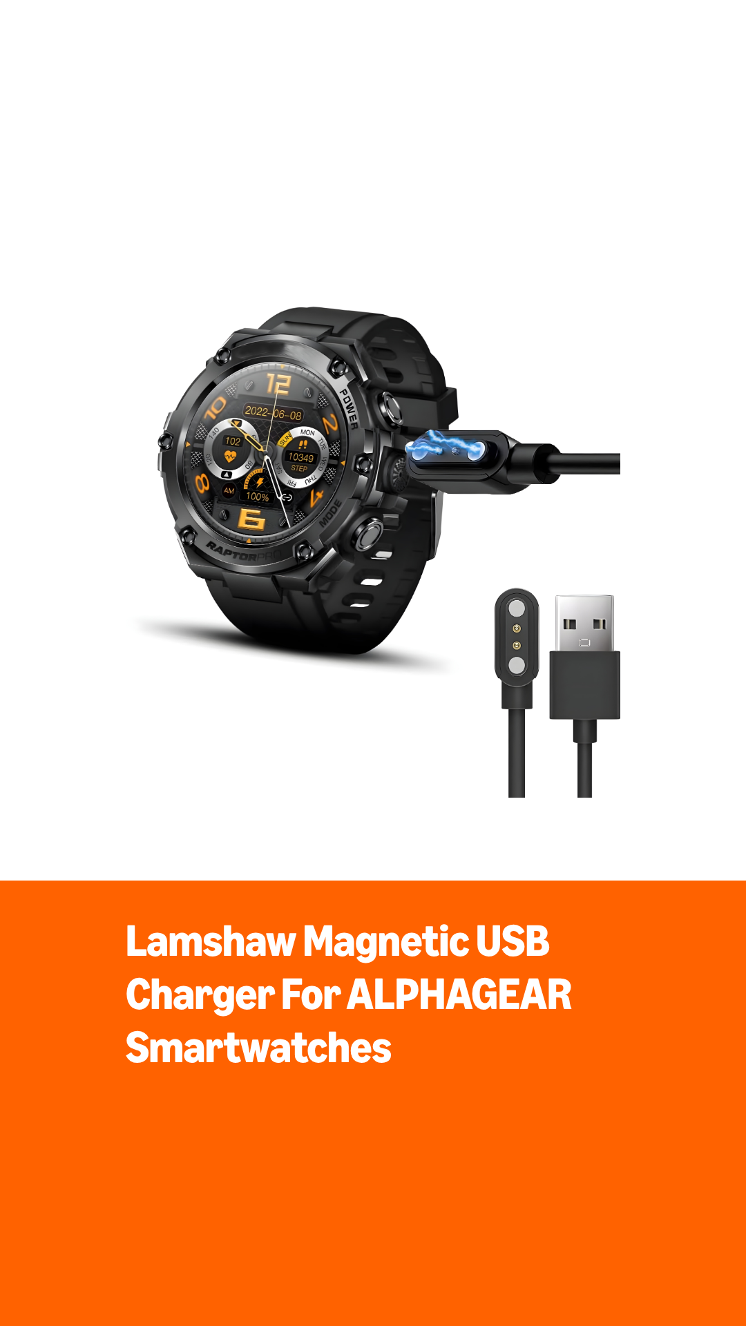 Amazon.com: Compatible with ALPHAGEAR Smartwatch Charger, Magnetic