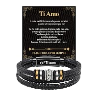 Cheerslife Regalo Uomo Bracciale Uomo Regalo Fidanzato Marito