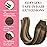 GOO GOO Tape in Hair Extensions Human Hair, 4/26/4 Balayage Chocolate Brown to Honey Blonde, 18inch 50g 20pcs, Skin Weft Seamless Invisible, Silky Straight with Thick Ends, Remy Human Hair