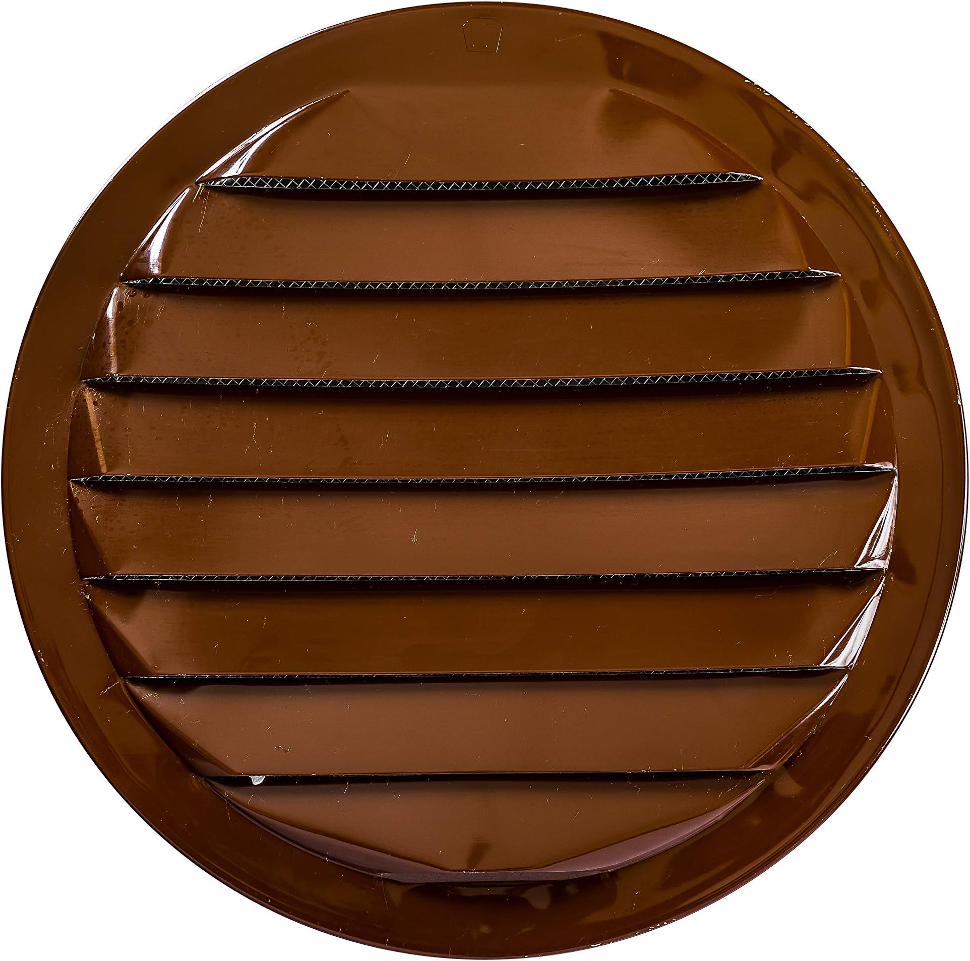 Maurice Franklin Louver-6" Round Brown Aluminum Louver with Insect Screen (Priced Per Bag of 2). Item #6" RLB-100