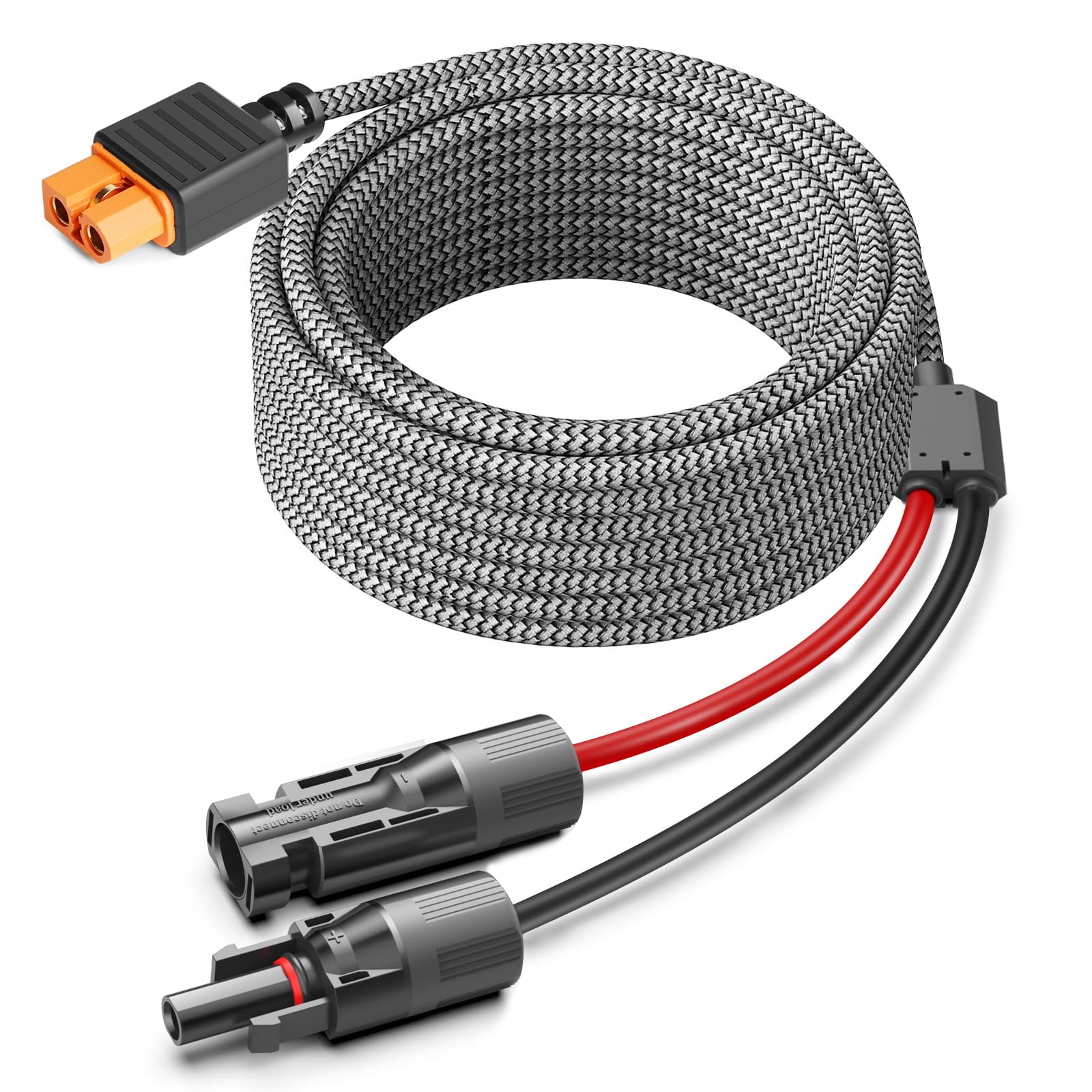 KFD Solarladekabel Solarstecker auf XT60i Solarkabel für EF ECOFLOW DELTA 2 Max Tragbare Powerstation DELTA 3 Plus RIVER 2 MAX Anker SOLIX C300 DJI Power 1000 16AWG Verlängerungskabel Charging Cable