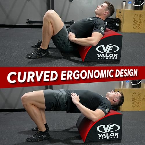 Miniatura 5 de Valor Fitness Caja de empuje de cadera  Entrenador de glúteos acolchado para gimnasio en casa  Almohadilla antideslizante para glúteos para empujes