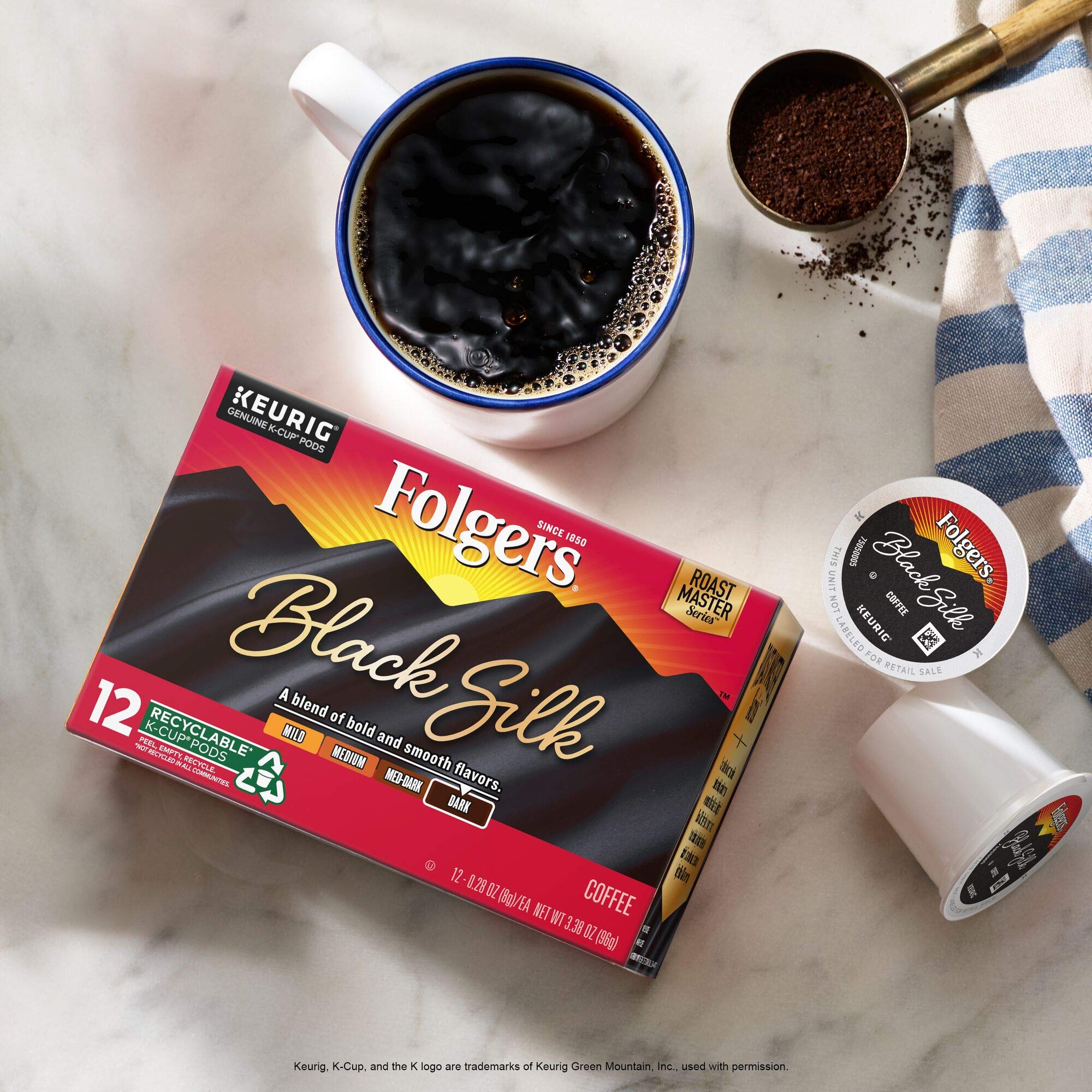Folgers Black Silk Dark Roast Coffee 