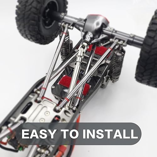 Miniatura 6 de Eje de transmisión de acero inoxidable resistente para 110 RC Car Crawler Axial SCX10 90046 AXI03007 TRX4 Redcat Gen8 (2.953-3.780 in)