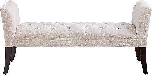 Miniatura 44 de HMFULE Taburete rectangular de almacenamiento multifuncional de 63 pulgadas, patas de madera maciza, banco tapizado de terciopelo con 1 almohada