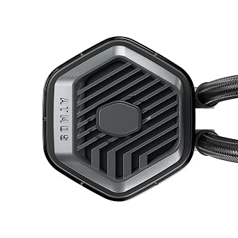 Cooler Master MasterLiquid 240 Atmos Stealth CPU Liquid Cooler - AIO Water Cooling System (TDP 280W), Dual Chamber Pump, Pre-Installed Mobius 120 Black Fans, LGA1851/1700 & AM5/AM4 Brackets