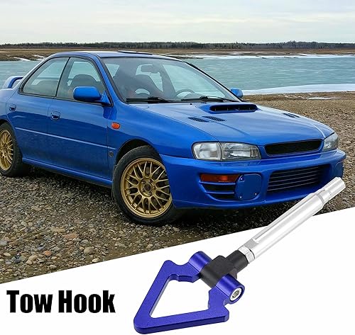 Miniatura 2 de X AUTOHAUX Anillo de remolque de parachoques delantero para Subaru Impreza WRX BRZ Gancho de remolque de ojo Tornillo Forma Triángulo para Subaru