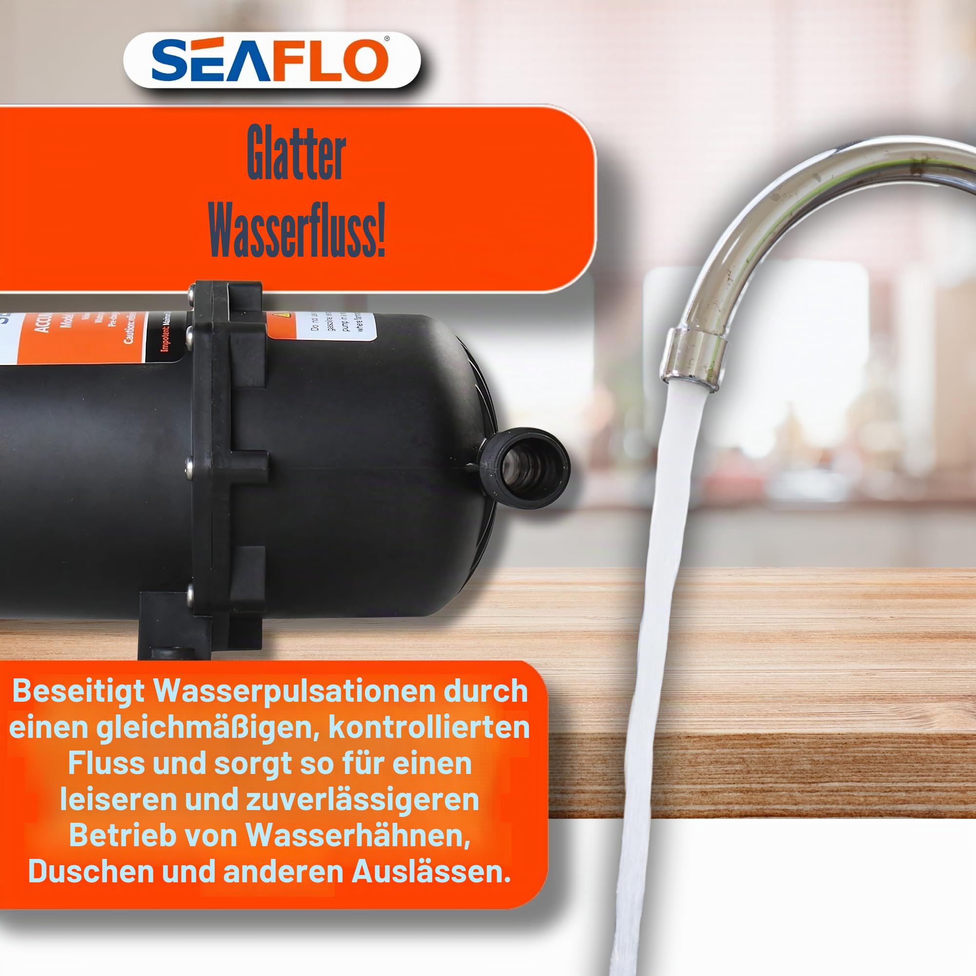 Seaflo 0,75 Liter Druckspeicher