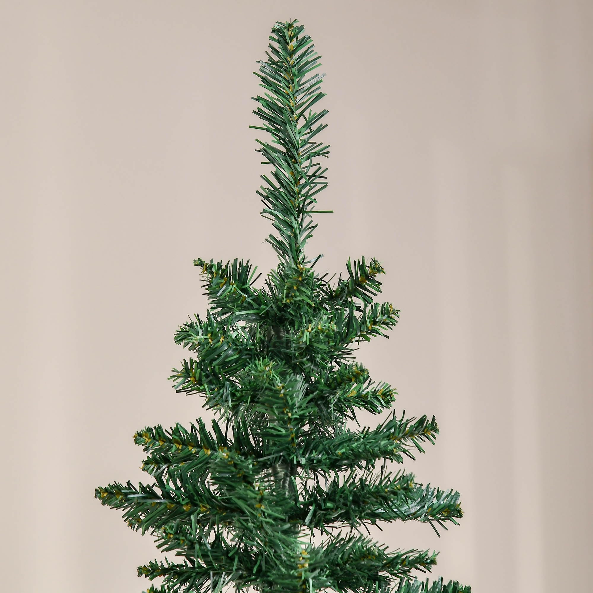 HOMCOM Künstlicher Weihnachtsbaum 210 cm mit 499 Spitzen für Drinnen Grün | Tannenbaum Künstlich, Christbaum, Weihnachtsdeko
