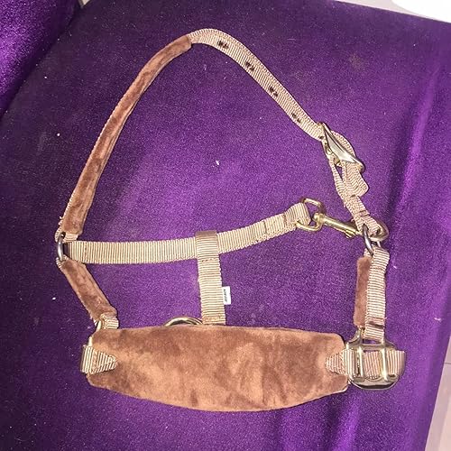 Vista 13 de UNISTRENGH Caballos acolchados de forro polar con cabestrillo de nailon y accesorios de hardware de color rosa/dorado antidesgaste Negro