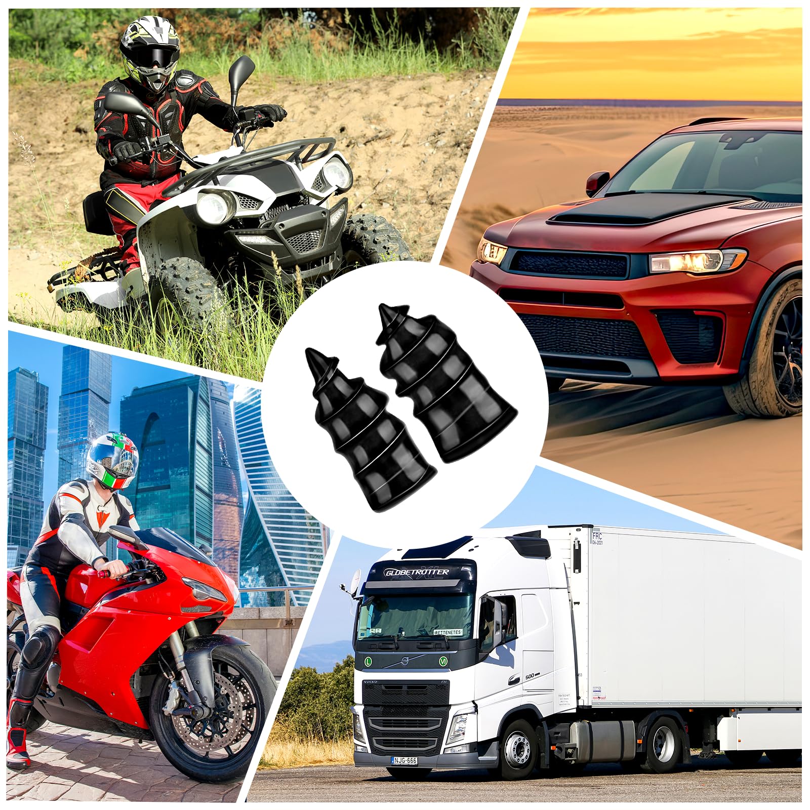 NACHLYNN 80 szt. gwoździ do naprawy opon, samoobsługowe narzędzie do naprawy opon, gwoździe, samogwintujące, gumowe śruby do samochodu, motocykla, ciężarówki, 80 szt