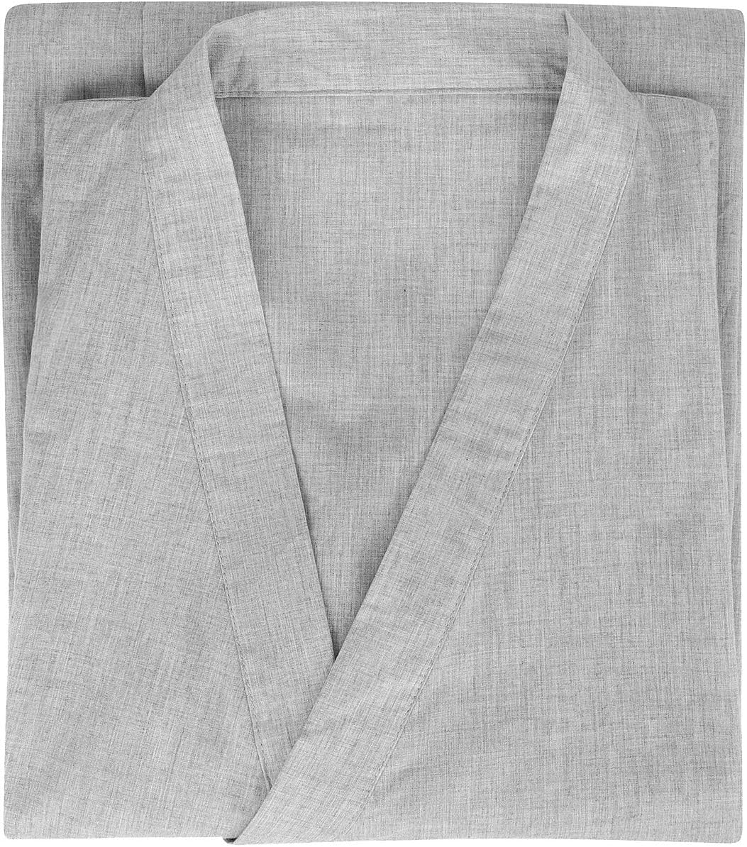 SIQITECHNO Men Summer Kimono Bathrobe Long Cotton Yukata Woven Striped Pajamas Loungewear Mens Bathrobe Sleepwear Nightgown - Image 9