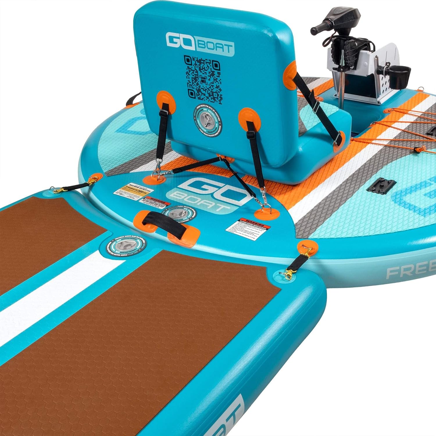 GoBoat Mini Dock – 8ft Inflatable Platform for GoBoats or standalone | Yoga, Fitness, Sunbathing & More | Portable Water Dock | Stable, Durable, Easy to Inflate