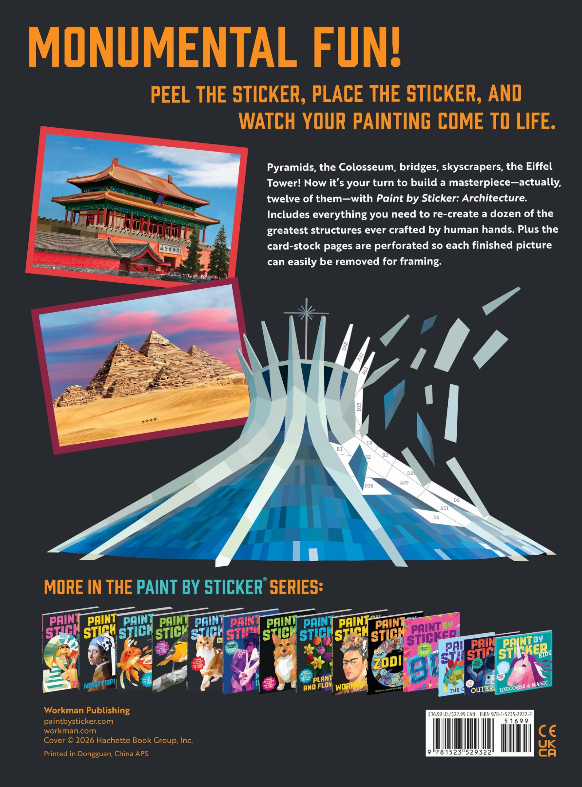 Paint by Sticker (Official): Architecture: Re-create 12 Historic Structures One Sticker at a Time!