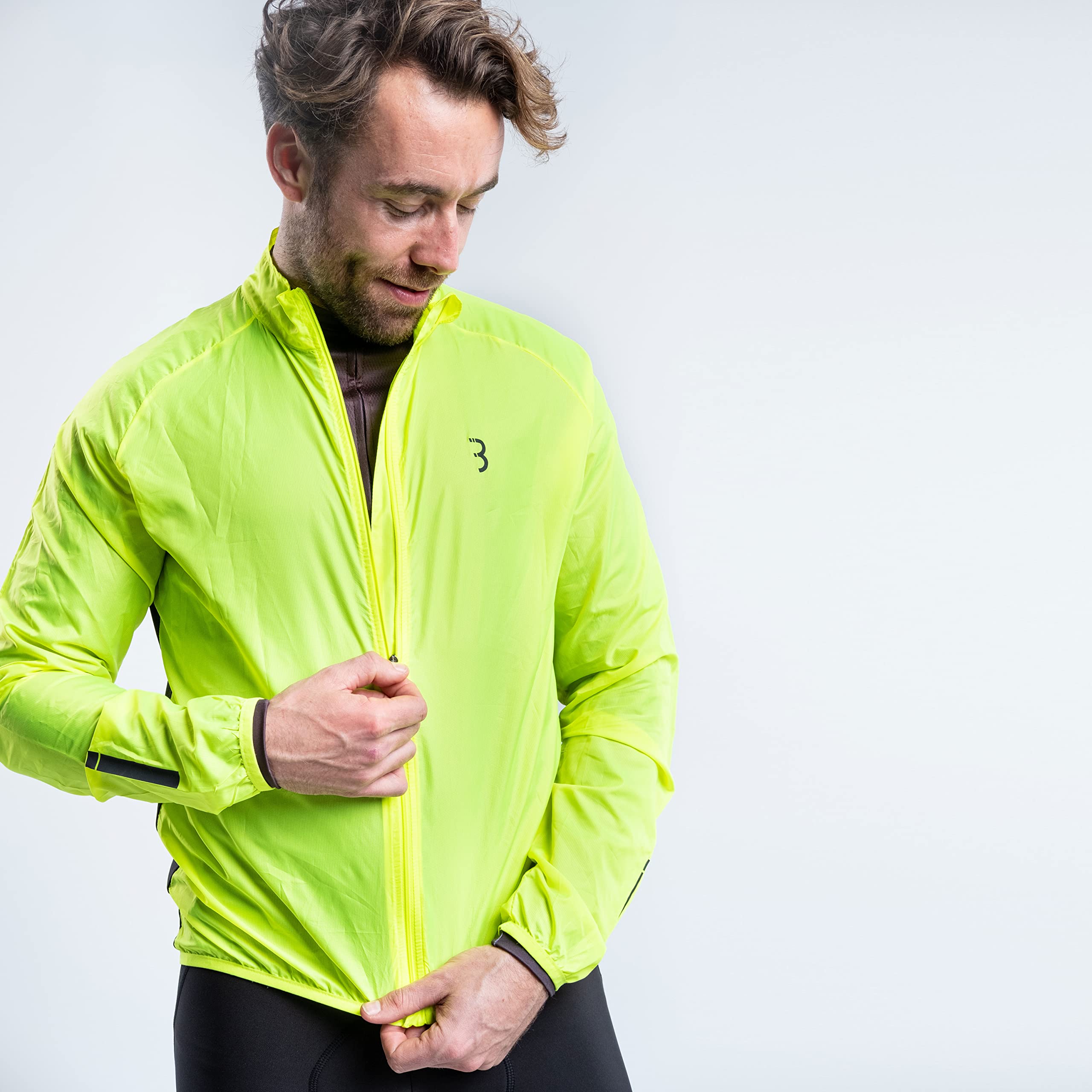 BBB Baseshield – Pluie de Cyclisme pour Homme, Jaune néon