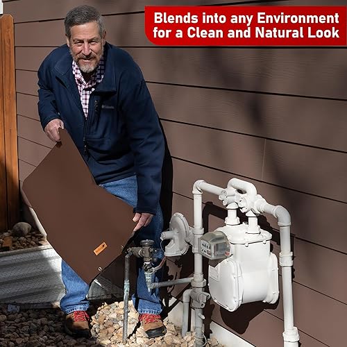 Miniatura 3 de Redford Supply Co. Cold Snap - Cubierta aislante de doble pared de algodón para prevención de reflujo (5F), cubiertas de rociadores para exteriores,