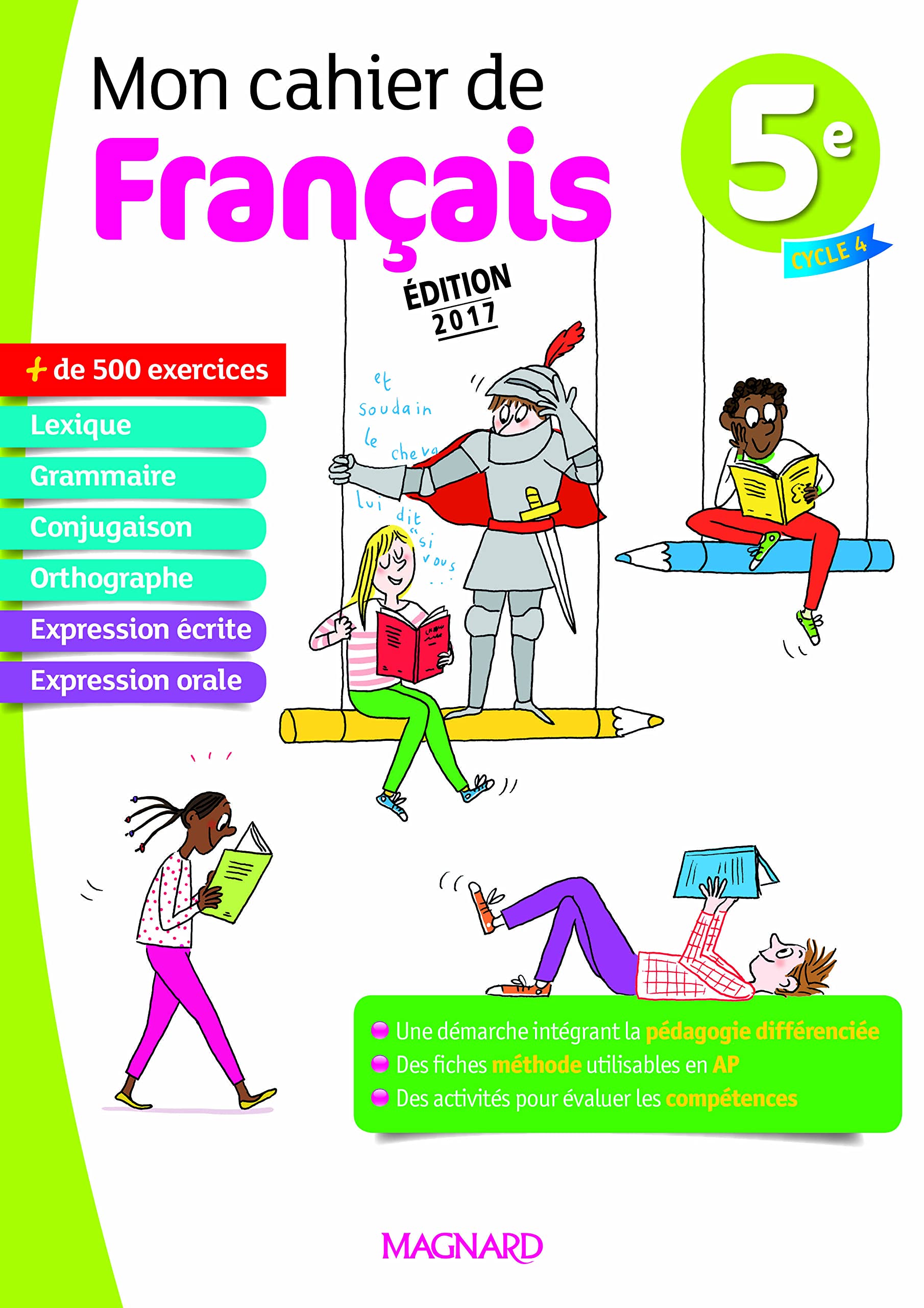 Mon cahier de francais 5e (Langue française collège)