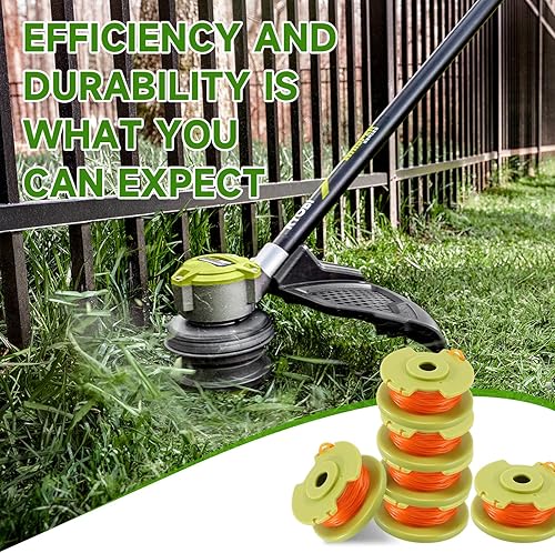 Miniatura 6 de A ANLEOLIFE - Carrete de línea retorcida de.080 pulgadas #AC80RL3 para recortadoras de cuerdas sin cable con alimentación automática RYOBI 18v 24v y