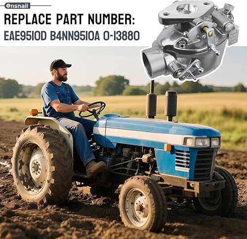 Miniatura 5 de Carburador EAE9510D para Ford 600 620 630 640 650 660 700 740 800 820 840 850 860 900 950 960 NAA Tractor con Marvel-Schebler TSX580 Carb 1 34 Zenit